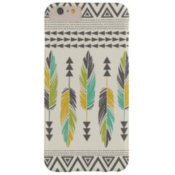 Tribal Feather-Cream iPhone 6 Plus Case