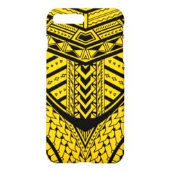 Tribal Samoan tattoo design in symmetry iPhone 7 Plus Case