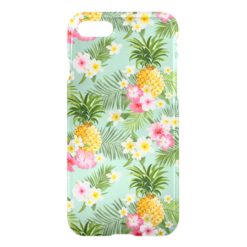 Tropical Flowers & Pineapples iPhone 7 Case