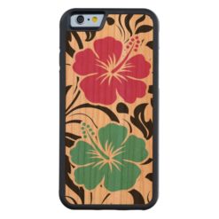 Tropical Hawaiian Theme Carved Cherry iPhone 6 Bumper Case