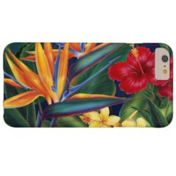 Tropical Paradise Hawaiian Floral Barely There iPhone 6 Plus Case