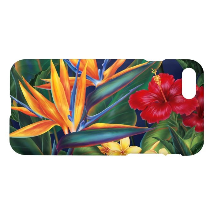 Tropical Paradise Hawaiian Floral iPhone 7 Case