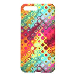 Tropical red liquid rainbow funky cool pattern iPhone 7 plus case