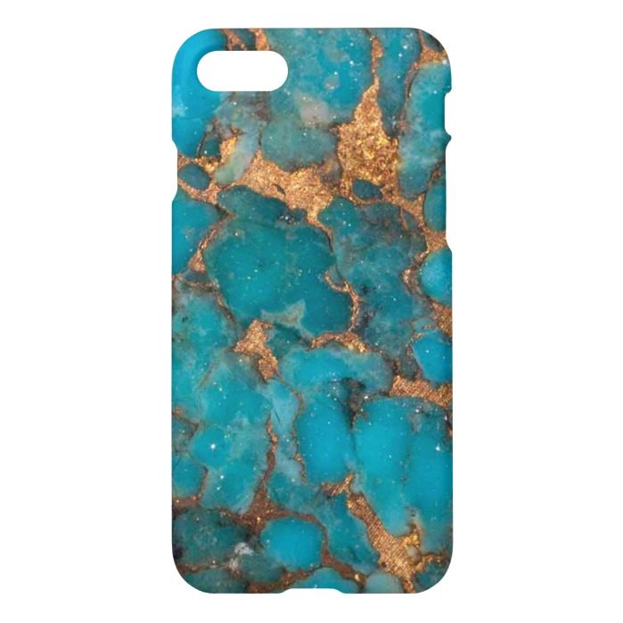 Turquoise Background iPhone 7 Case