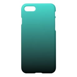Turquoise Black Ombre iPhone 7 Case