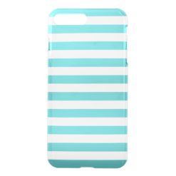 Turquoise Preppy Stripes iPhone 7 Plus Case