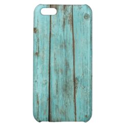 Turquoise Wood Teal Barn Wood Weathered Beach iPhone 5C Covers