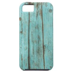 Turquoise Wood Teal Barn Wood Weathered Beach iPhone SE/5/5s Case