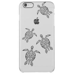Turtles Tribal Tatoo Animal Clear iPhone 6 Plus Case