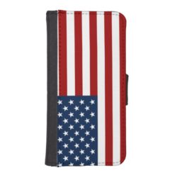 USA Flag Patriotic iPhone SE/5/5s wallet