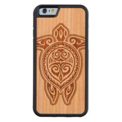 Uhane Honu Hawaiian Turtle Carved Cherry iPhone 6 Bumper Case