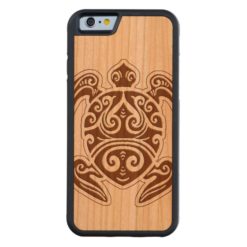 Uhane u?i Honu Wood Hawaiian Turtle Carved Cherry iPhone 6 Bumper Case