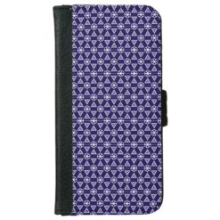Ultra violet pattern iPhone 6/6s wallet case