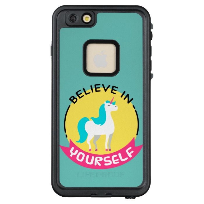 Unicorn "Believe in yourself" motivational drawing LifeProof? FR?? iPhone 6/6s Plus Case