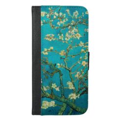 Vincent Van Gogh Blossoming Almond Tree Floral Art iPhone 6/6s Plus Wallet Case