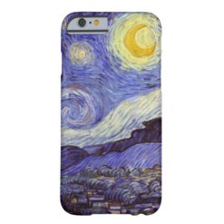 Vincent Van Gogh Starry Night Vintage Fine Art Barely There iPhone 6 Case