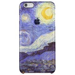 Vincent Van Gogh Starry Night Vintage Fine Art Clear iPhone 6 Plus Case
