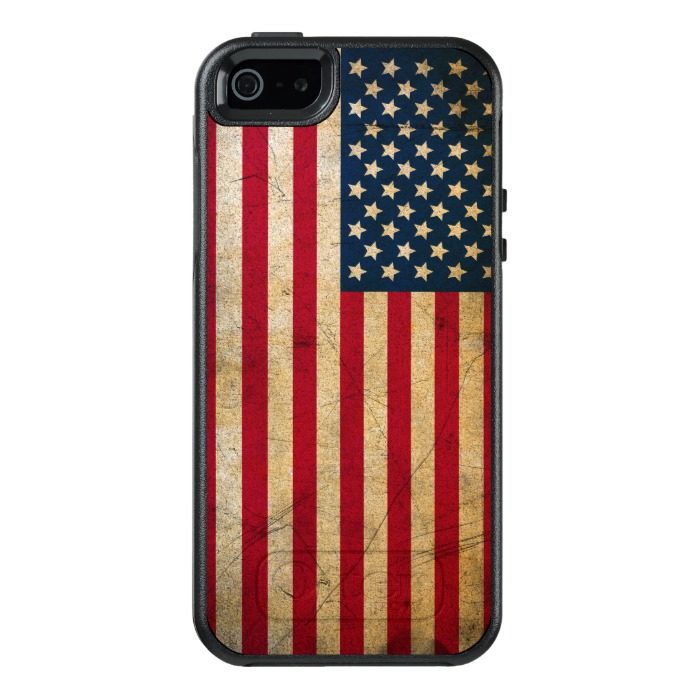 Vintage American Flag OtterBox iPhone 5/5s/SE Case
