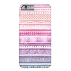 Vintage Aztec Tribal Andes Pattern Barely There iPhone 6 Case
