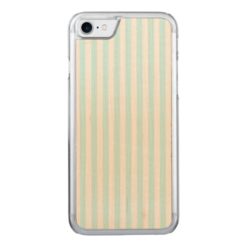 Vintage Baby Blue Pastel Colors Stripes Pattern Carved iPhone 7 Case