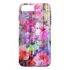 Vintage Bright Chic Floral Pattern Purple Wood iPhone 7 Plus Case
