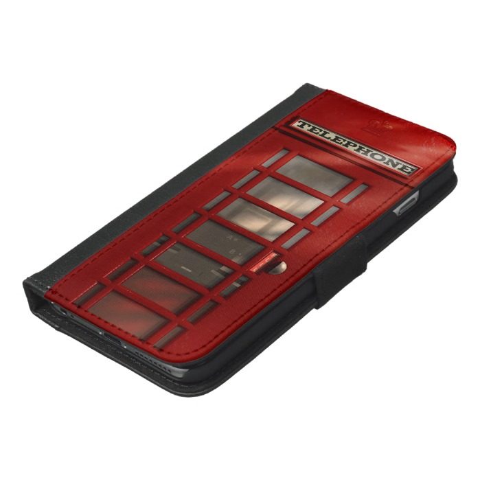 Vintage British Red Telephone Box iPhone 6/6s Plus Wallet Case