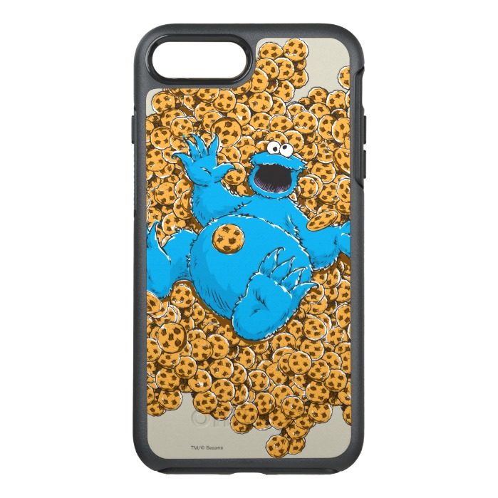 Vintage Cookie Monster and Cookies OtterBox Symmetry iPhone 7 Plus Case