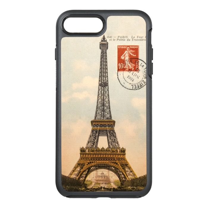 Vintage Eiffel Tower OtterBox Symmetry iPhone 6/6s OtterBox Symmetry iPhone 7 Plus Case