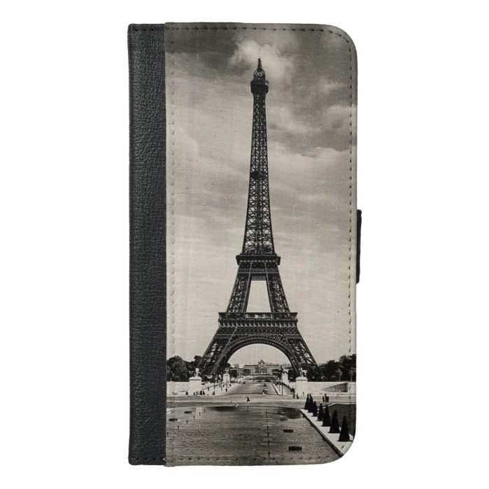 Vintage Eiffel Tower Paris iPhone 6/6s Plus Wallet Case
