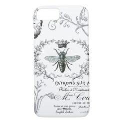 Vintage French Queen Bee iPhone 7 case