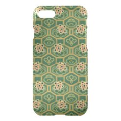 Vintage Green and Pink Japanese Floral iPhone 7 Case