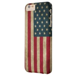 Vintage Grunge American Flag Barely There iPhone 6 Plus Case