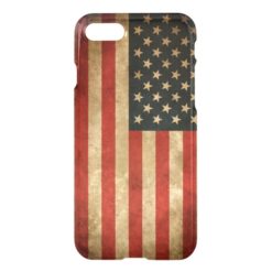 Vintage Grunge American Flag Pattern USA Patriotic iPhone 7 Case