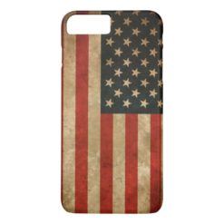 Vintage Grunge American Flag - USA Patriotic iPhone 7 Plus Case