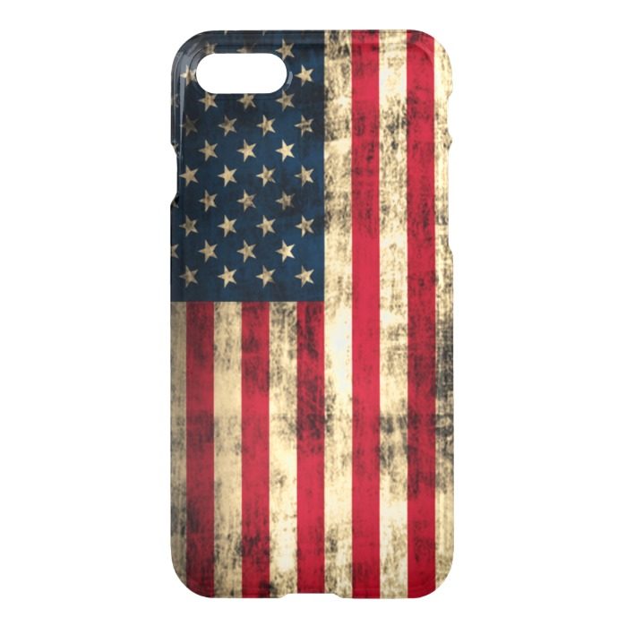 Vintage Grunge American Flag iPhone 7 Case