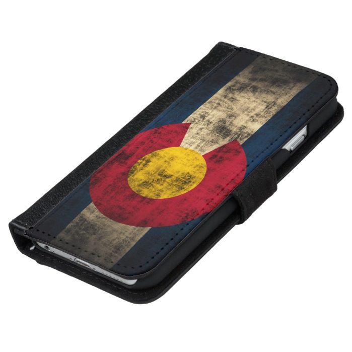 Vintage Grunge Flag of Colorado Wallet Phone Case For iPhone 6/6s