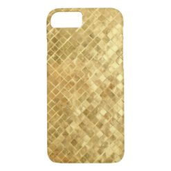 Vintage Mid Fifties gold texture iPhone 7 Case