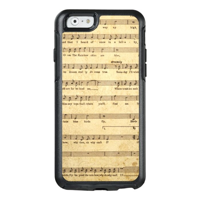 Vintage Sheet Music Notes Aged Cream Colored Lyric OtterBox iPhone 6/6s Case