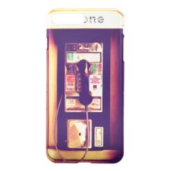 Vintage U.S. Public Pay Phone - Transparent iPhone 7 Plus Case