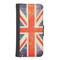 Vintage Union Jack flag Wallet Phone Case For iPhone SE/5/5s