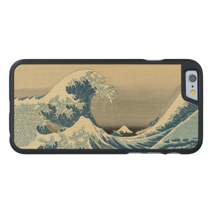Vintage Waves Ocean Sea Boat Carved Maple iPhone 6 Slim Case