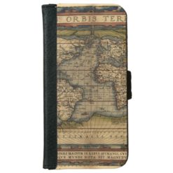 Vintage World Map Antique Atlas iPhone 6/6s Wallet Case