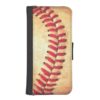 Vintage baseball ball iPhone SE/5/5s wallet
