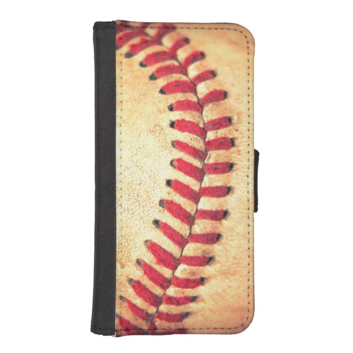 Vintage baseball ball iPhone SE/5/5s wallet
