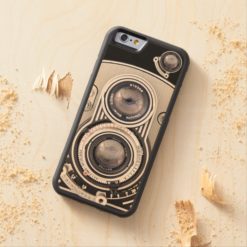 Vintage beautiful camera Carved maple iPhone 6 bumper case