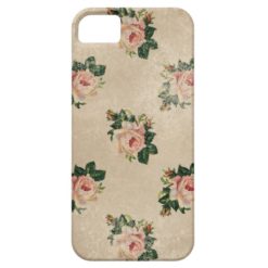 Vintage chic floral roses shabby boho rose flowers iPhone SE/5/5s case