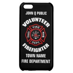 Volunteer Firefighter Name Template iPhone 5C Covers