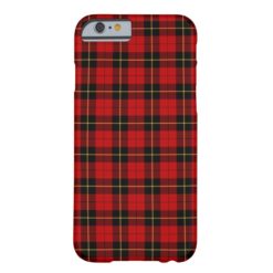 Wallace Clan Red and Black Tartan Barely There iPhone 6 Case