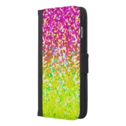 Wallet Case iPhone 6/6s Plus Glitter Graphic