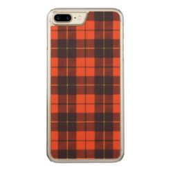 Wallis clan Plaid Scottish tartan Carved iPhone 7 Plus Case